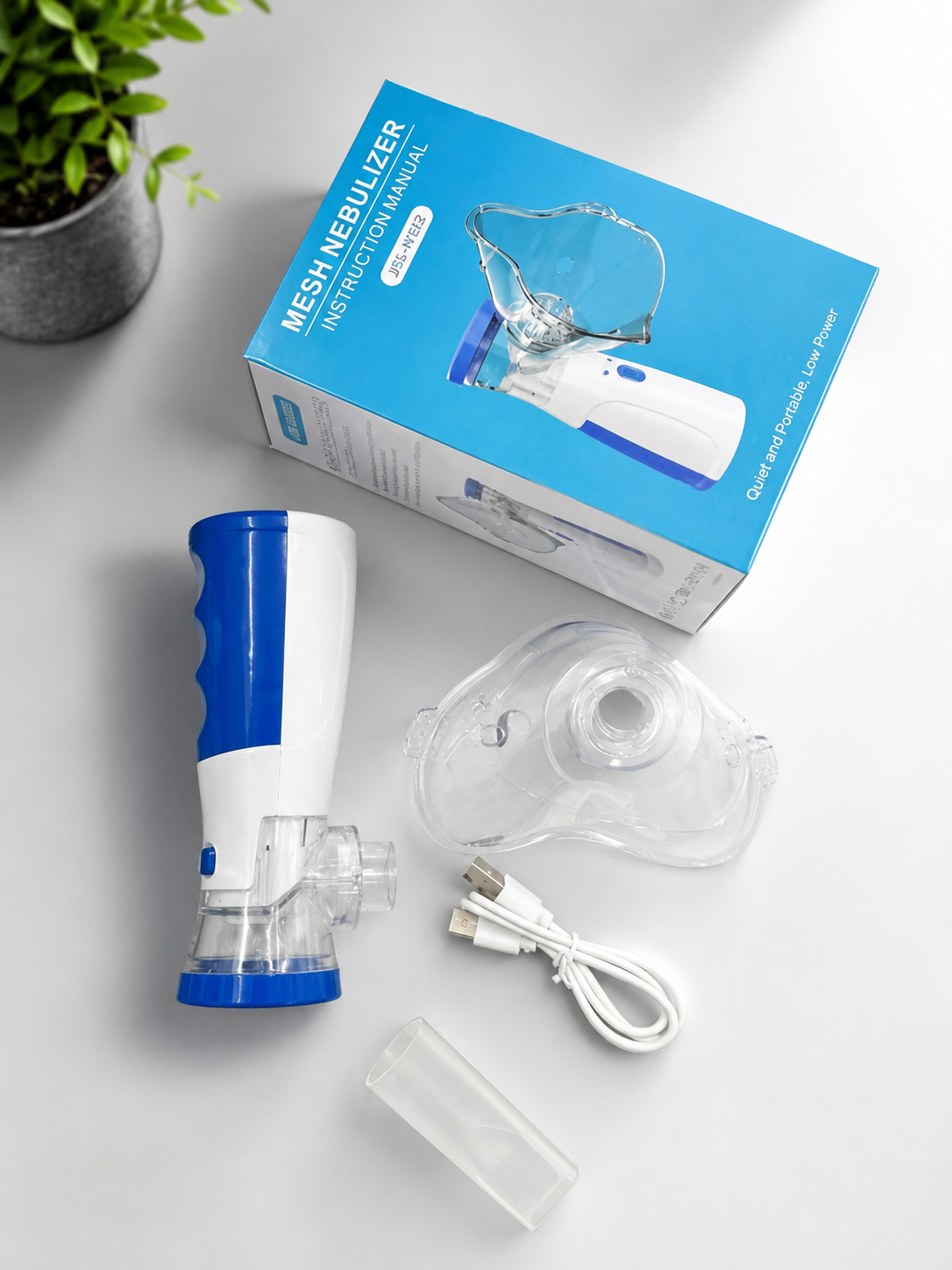 USB Portable Mesh Nebulizer – Quiet, Compact & Low-Power Respiratory Care Device