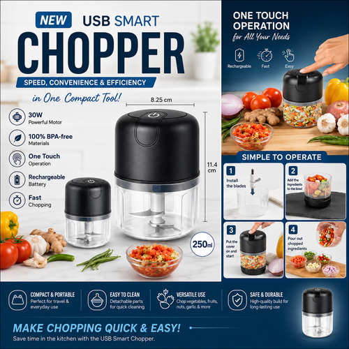 Chop Vegetables in Seconds with One Touch